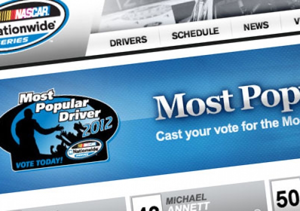 Nationwide Series Most Popular Driver