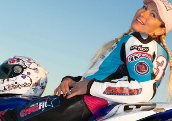 Greetings from a Motorcycle Racing Girl!