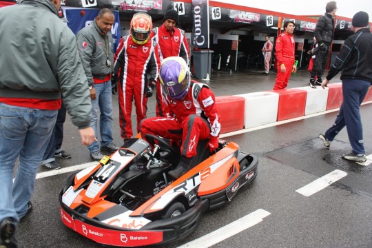 Fabienne takes her stint at RKC track in France.