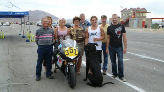 Family shot!! They were so proud!!!! I am so grateful they were there!! It's rare they get to see me race. (Nov 2010)