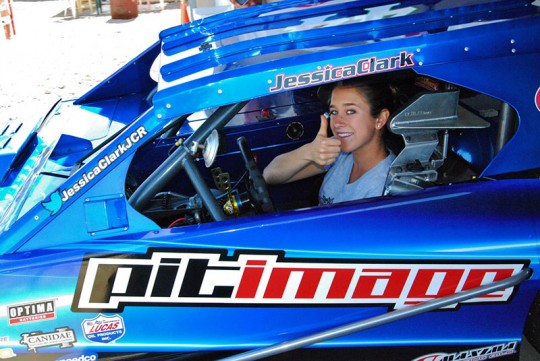 Jessica Clark Racing, Modified, Modifies, Lucas Oil Modified Series, pit image