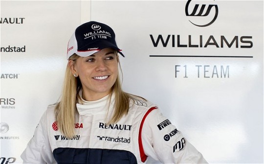 Chance to shine: Susie Wolff will drive practice sessions for Williams at the German and British Grands Prix Photo: AP